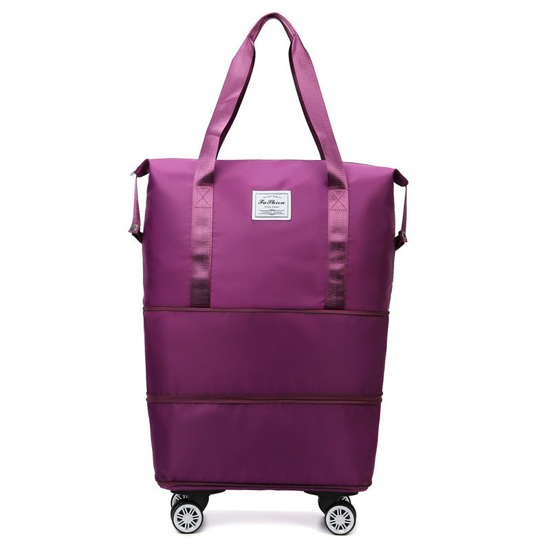 Expandable Waterproof Travel Luggage Bag with Wheels