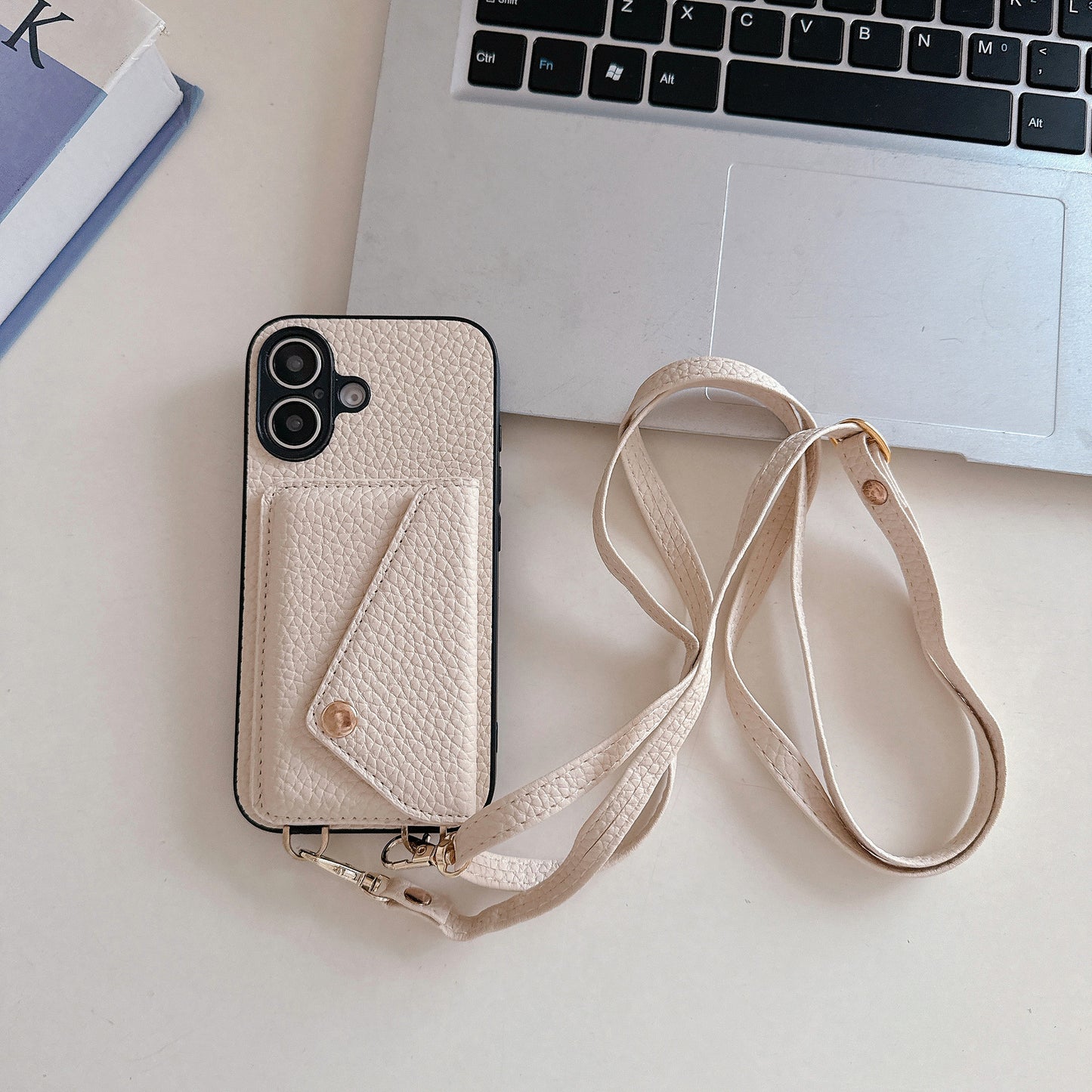 Imitation Leather iPhone Case with Card Slot