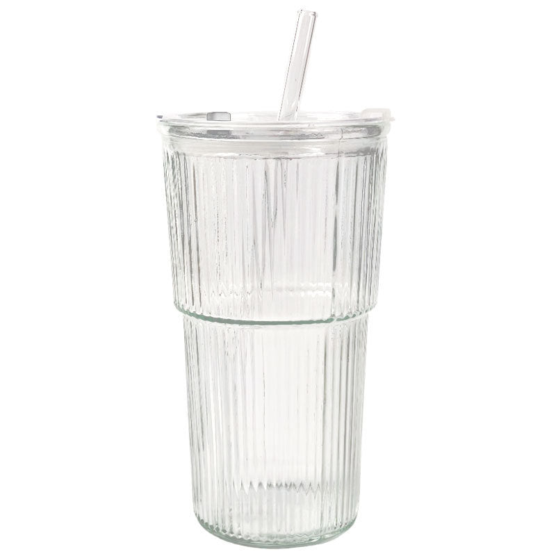 Vertical Pattern Glass Cup