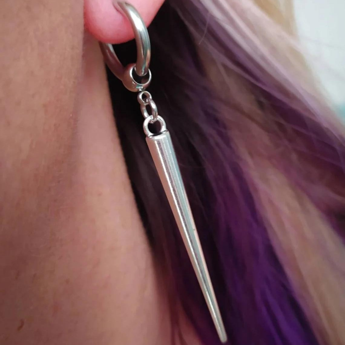 Women's Conical Pendant Earrings