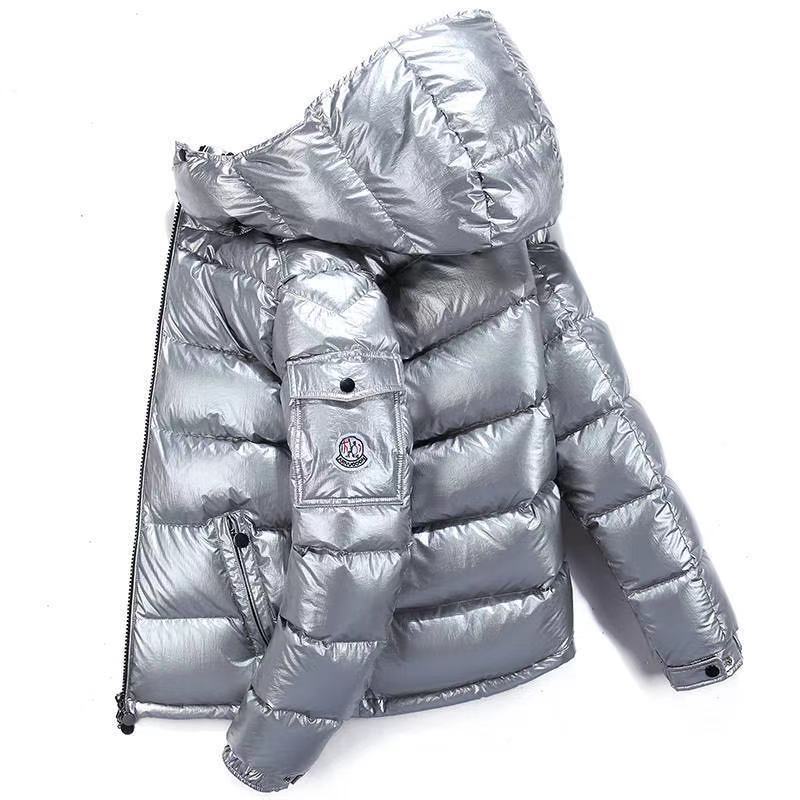 Mens Womens Short Down Jacket Thickened Hooded