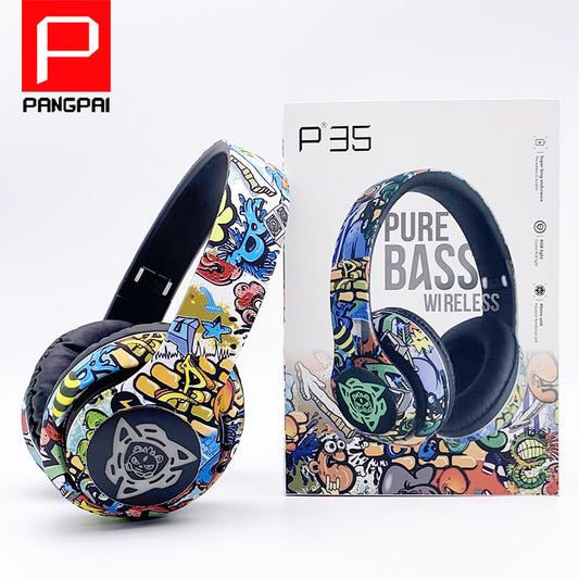 P35 Graffiti LED Bluetooth Headset with Long Battery Life