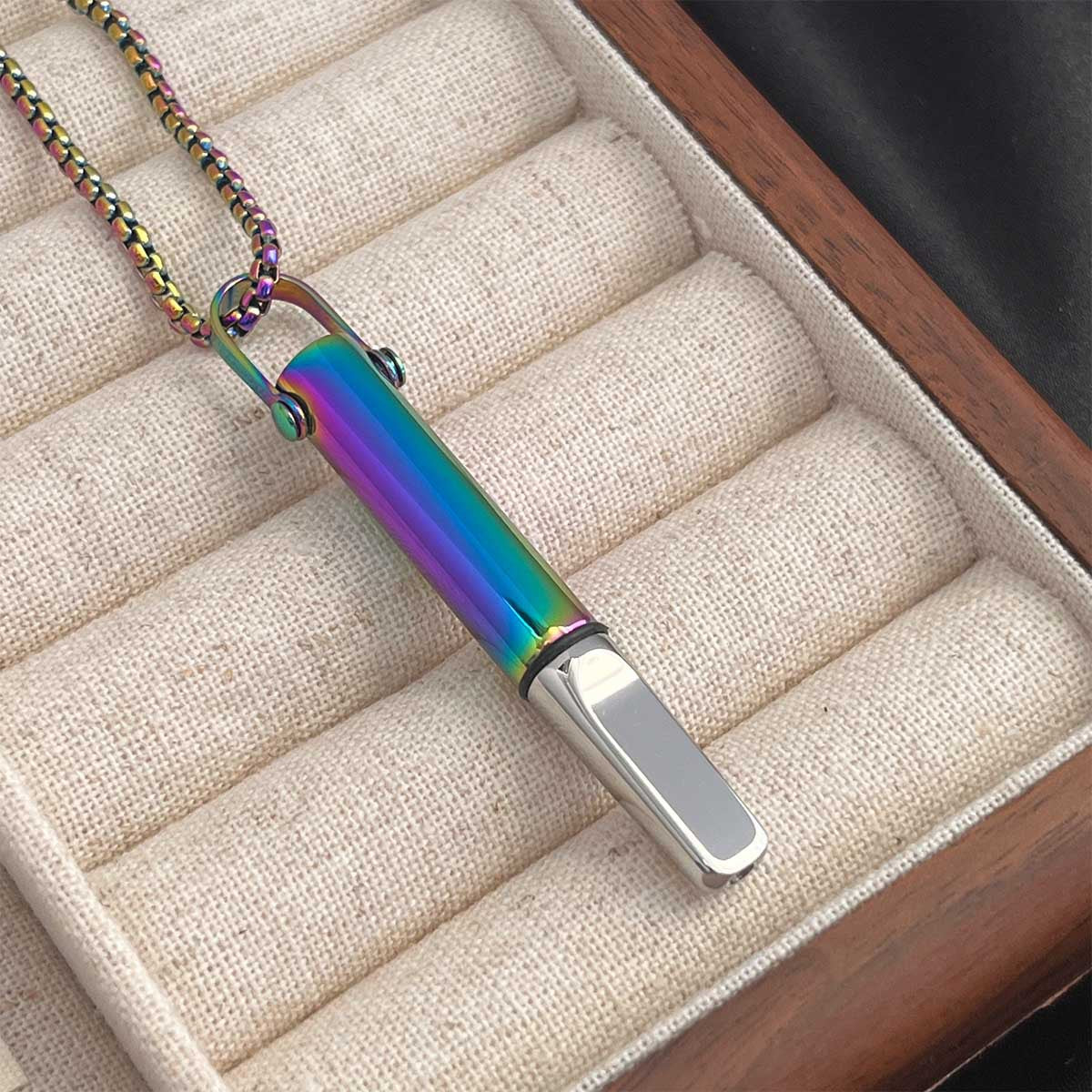 Elegant Titanium Steel Geometric Pendant Necklace