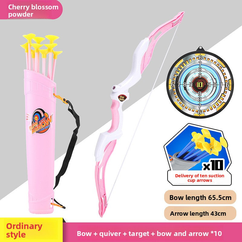 Children's Plastic Bow and Arrow Toy Set with Target