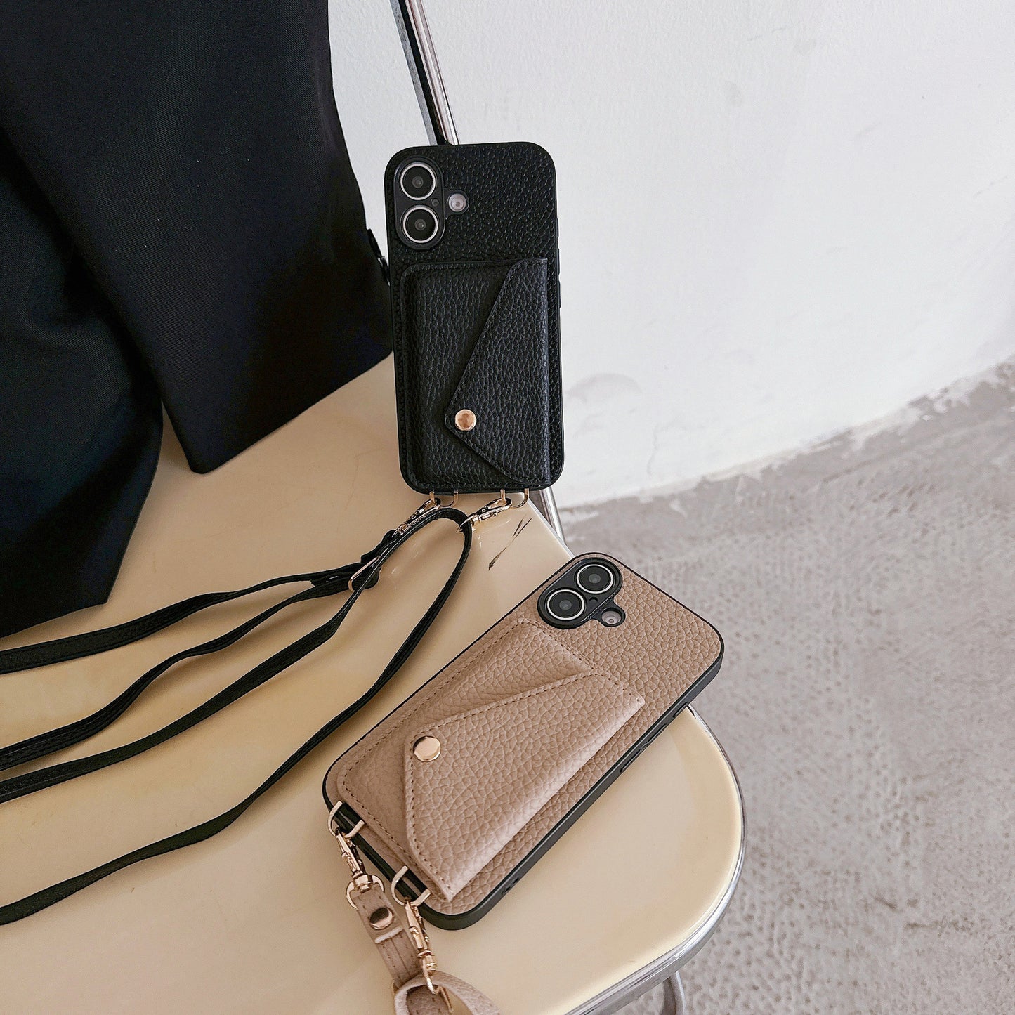 Imitation Leather iPhone Case with Card Slot