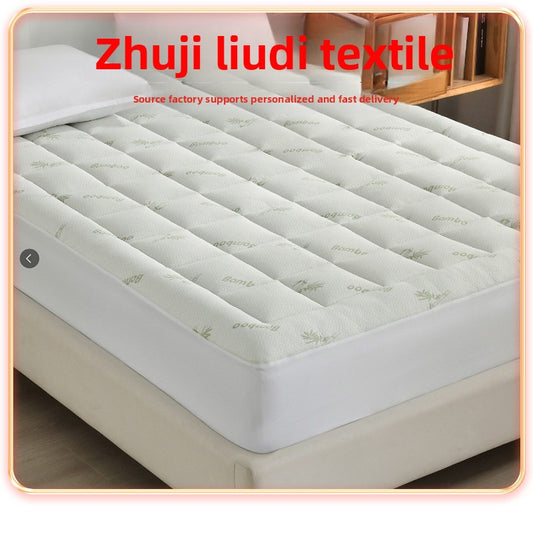 Quilted Bamboo Fiber Fitted Mattress Protector Sheet