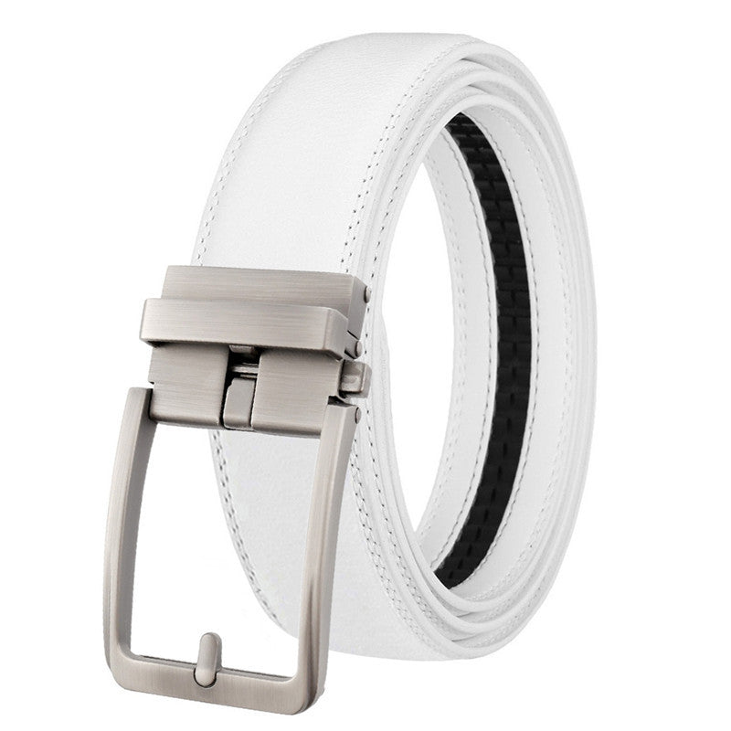 Genuine Leather Automatic Buckle Belt