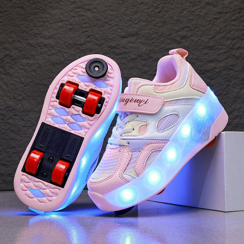 LED Flash Rolling Shoes