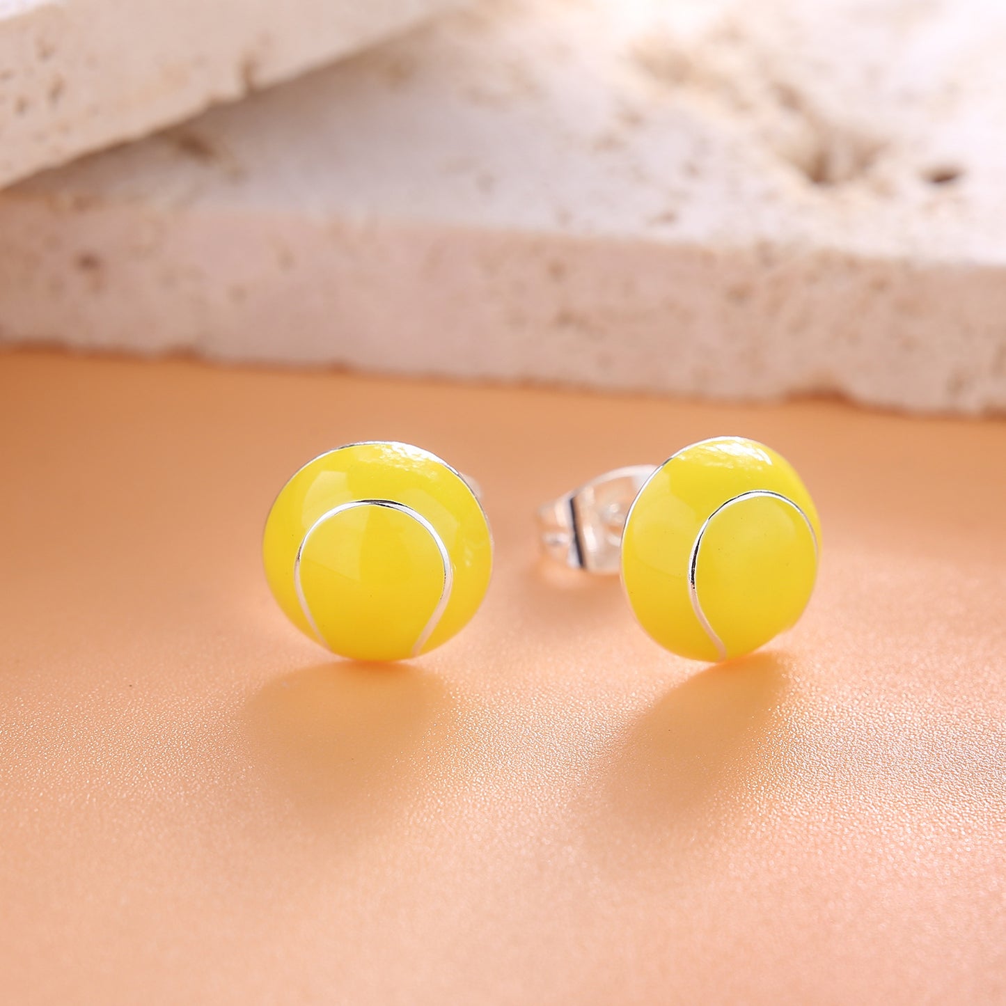 New Amazon Wholesale Sterling Silver Earrings Basketball Earrings Sports Earrings Football Copper Earrings Volleyball Baseball Earrings