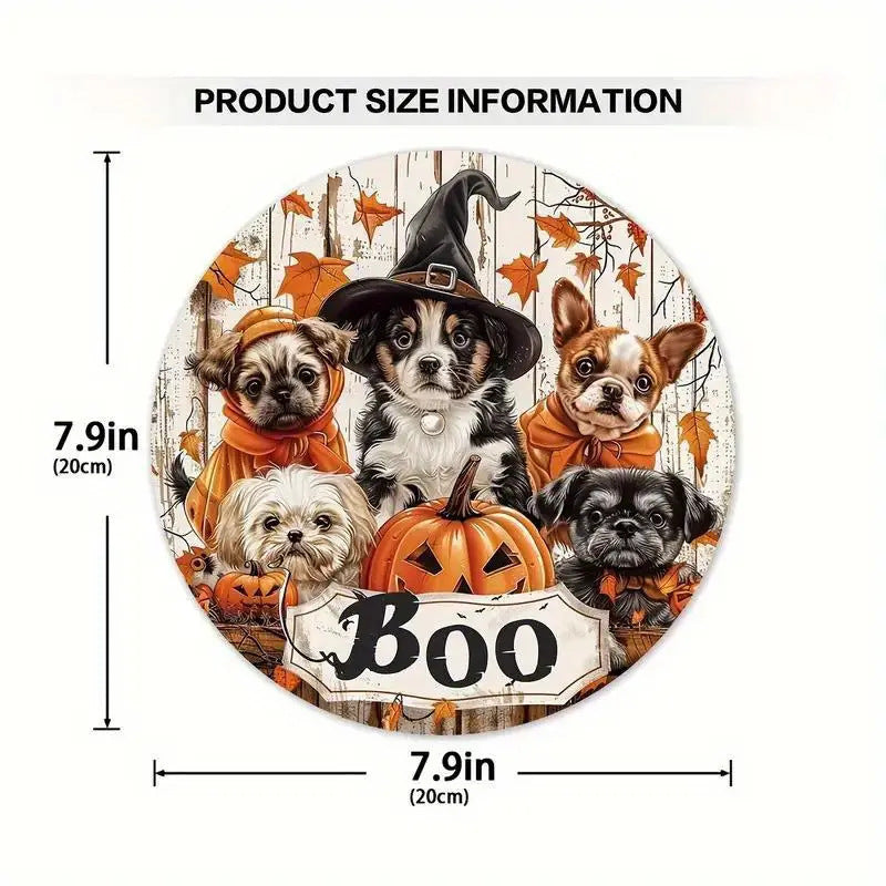 Halloween Stand Wooden Craft House Number Hanging Decoration