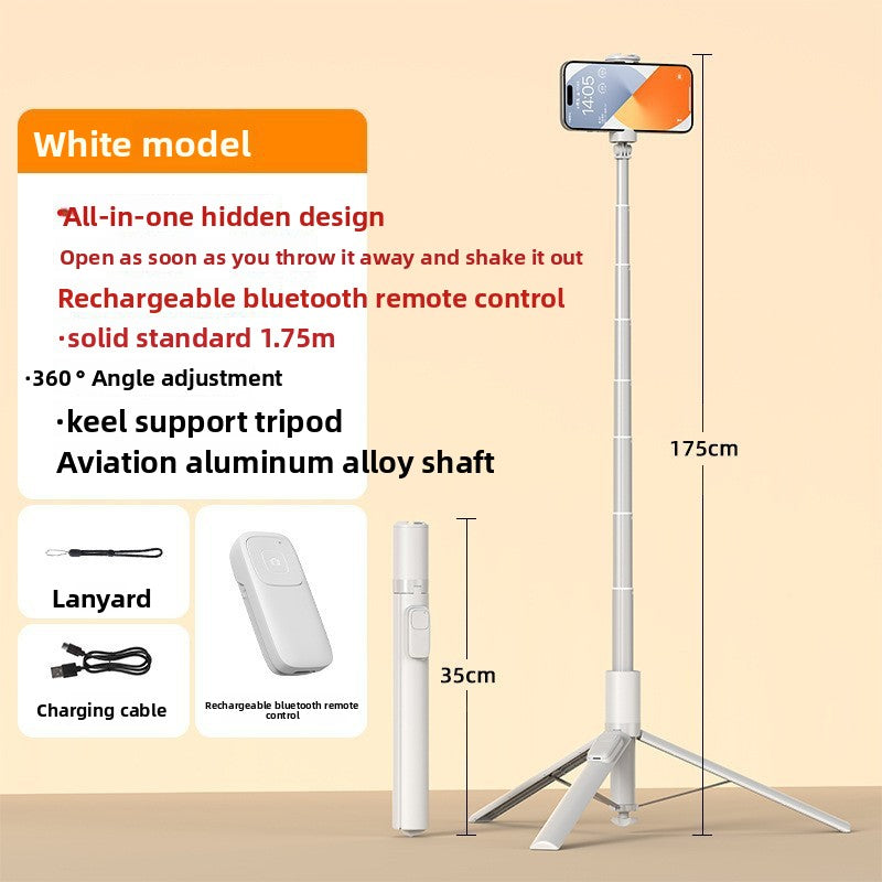 Bluetooth retractable tripod