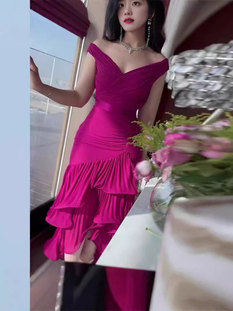 Sleeveless Pleated Chiffon Dress