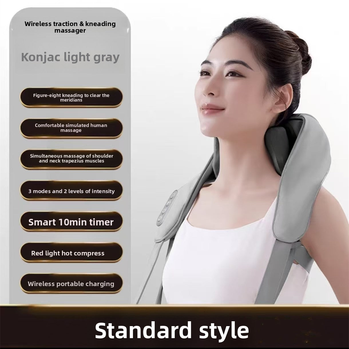 U-Shaped Neck and Shoulder Massager with Heat Therapy