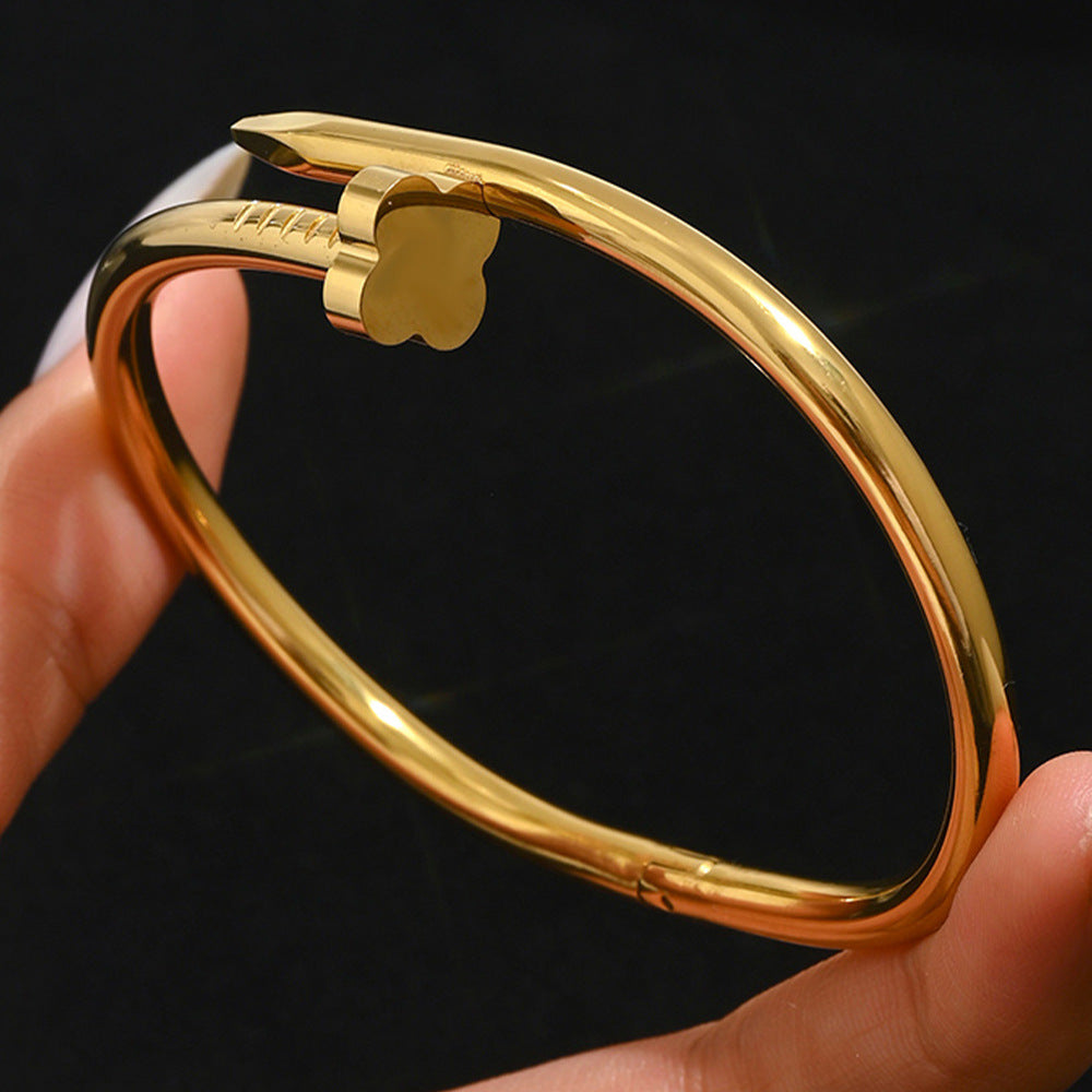 Fashion Stainless Steel Gold and Silver Bangles