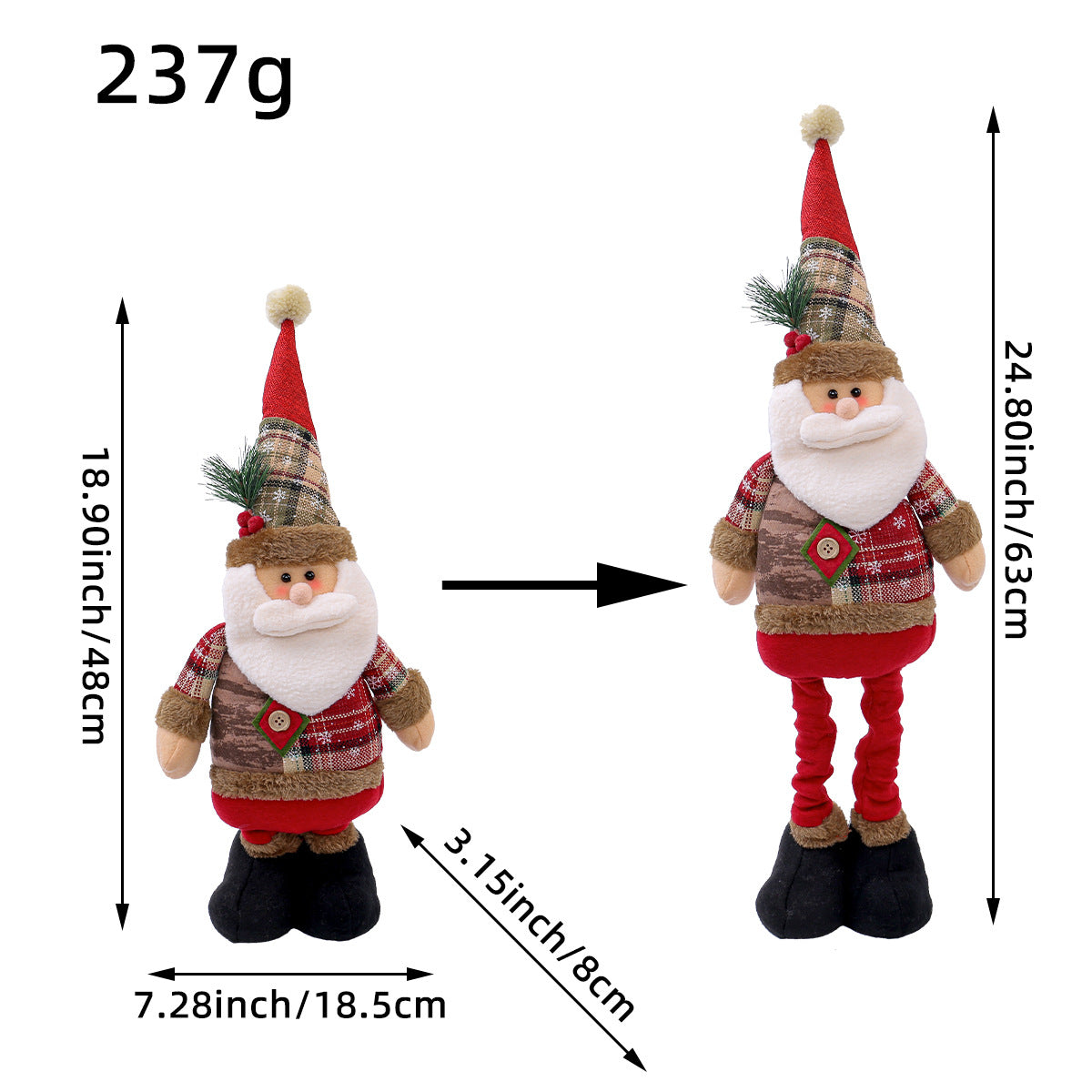 Christmas stretchable figurine decoration