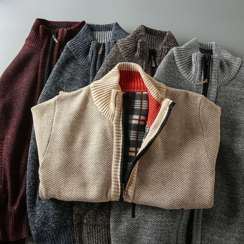 Men's versatile sweater jacket