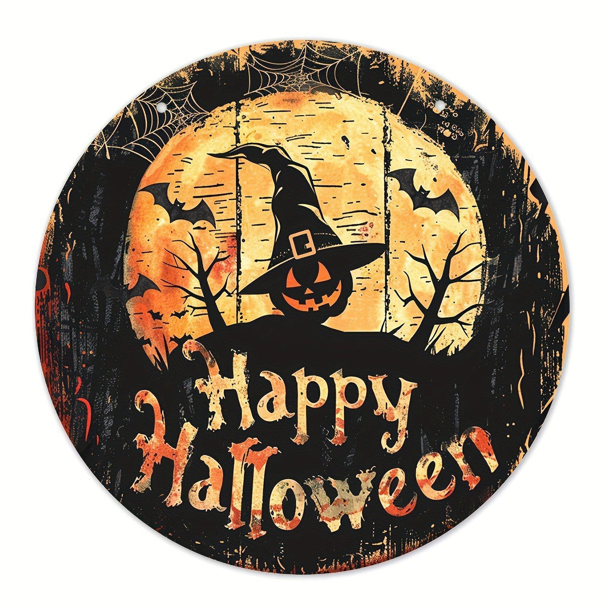 Halloween Stand Wooden Craft House Number Hanging Decoration