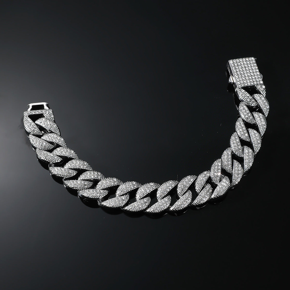 Hip-hop Full Diamond Cuban Chain Necklace