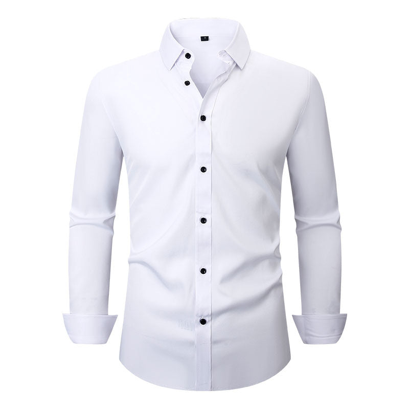 Men's Long Sleeve Business Shirt Four-Way Stretch