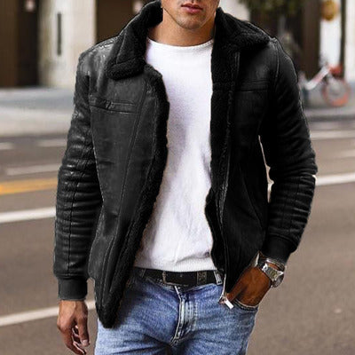 Men's Faux Fur Winter Jacket