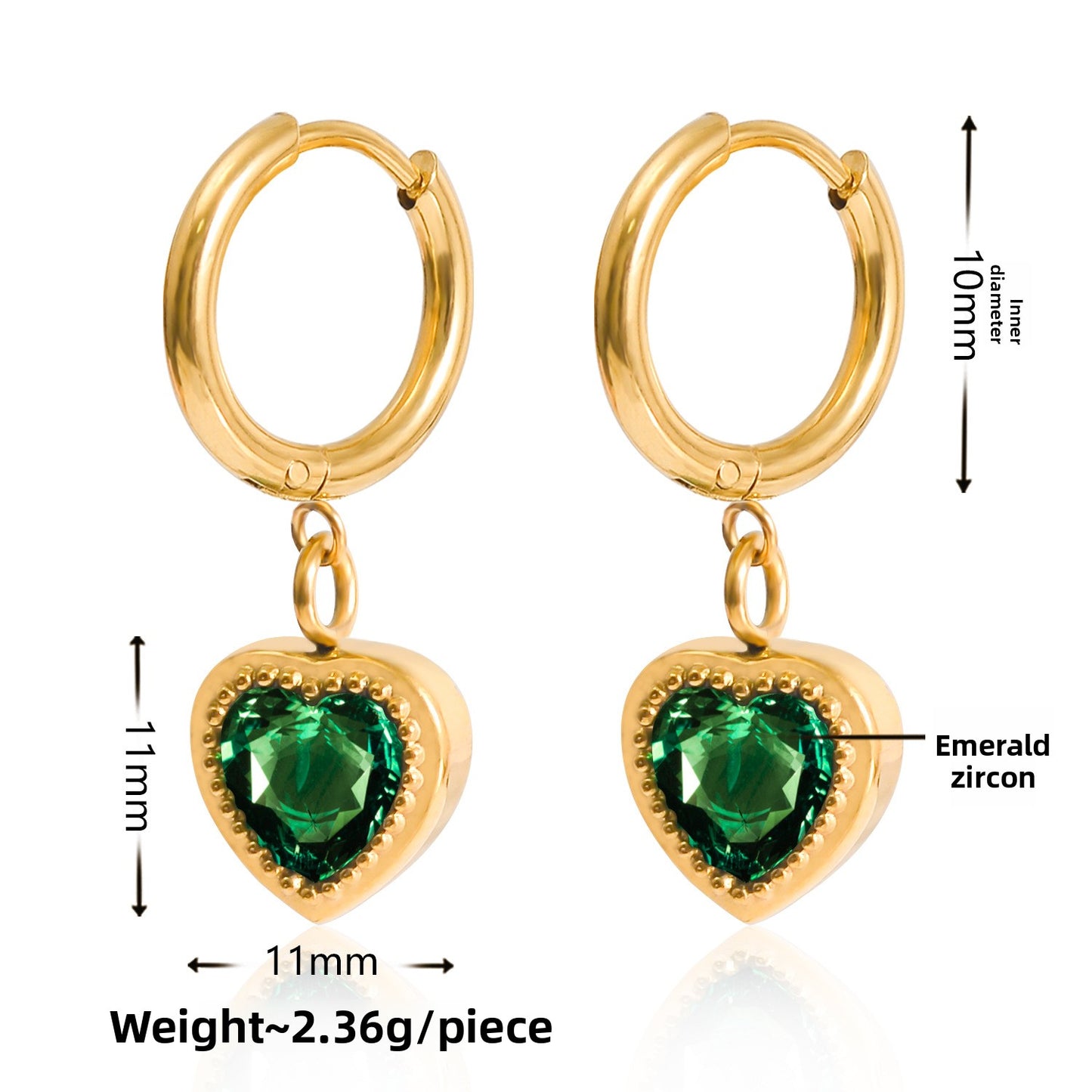 Circle-shaped multi-style earrings