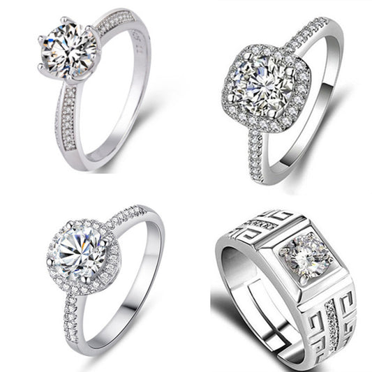 Morganite simple six-prong wedding ring