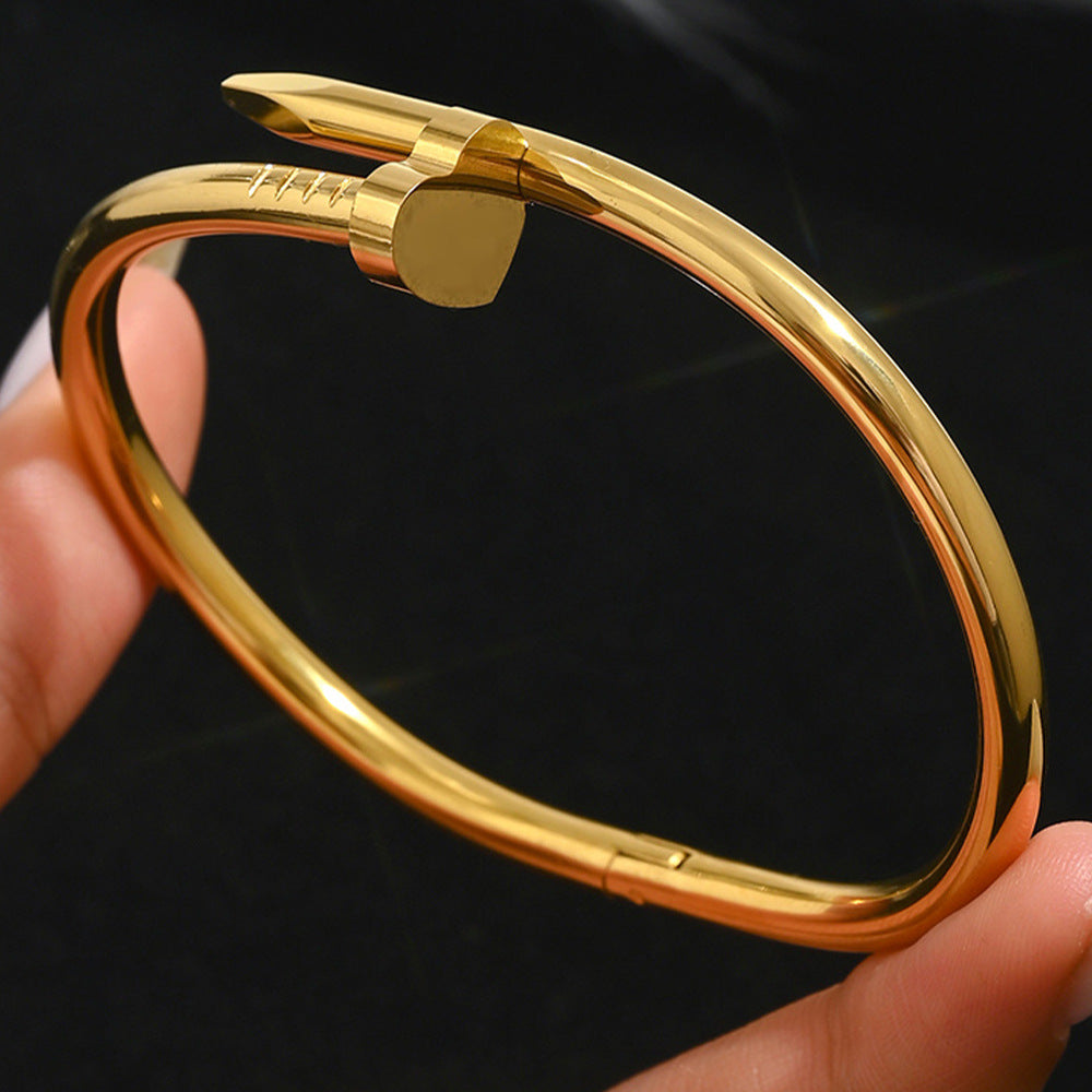 Fashion Stainless Steel Gold and Silver Bangles
