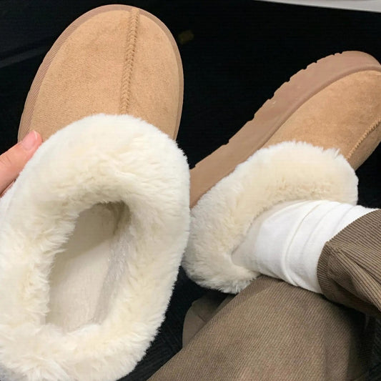 Thick-soled warm snow boots