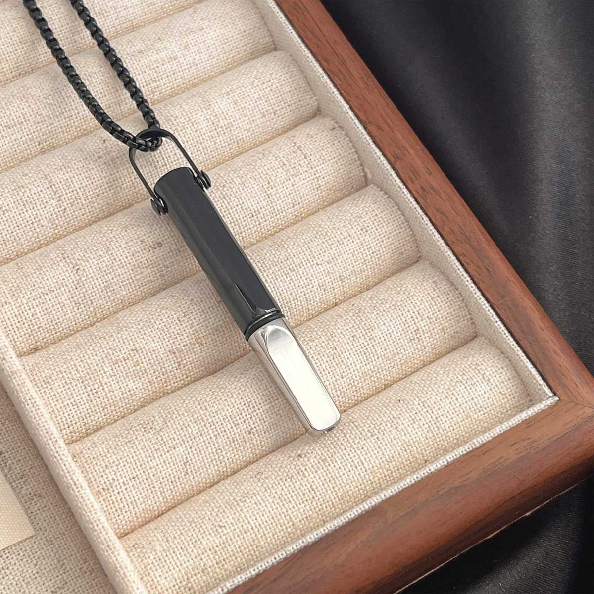 Elegant Titanium Steel Geometric Pendant Necklace