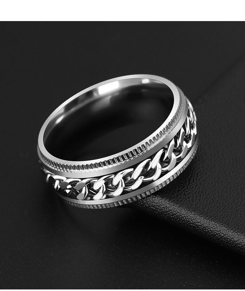 Titanium steel ring