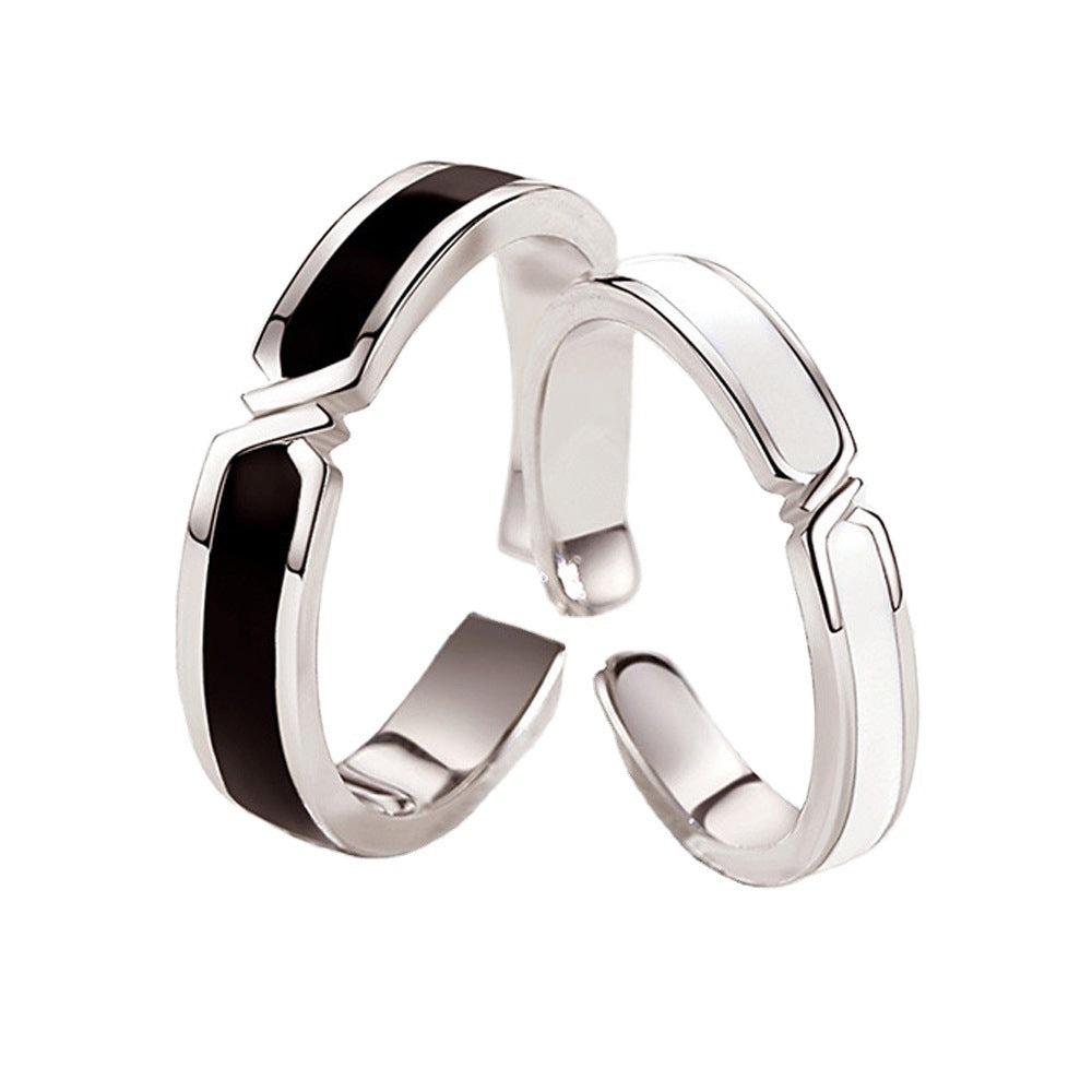 Silver Adjustable Couple Rings