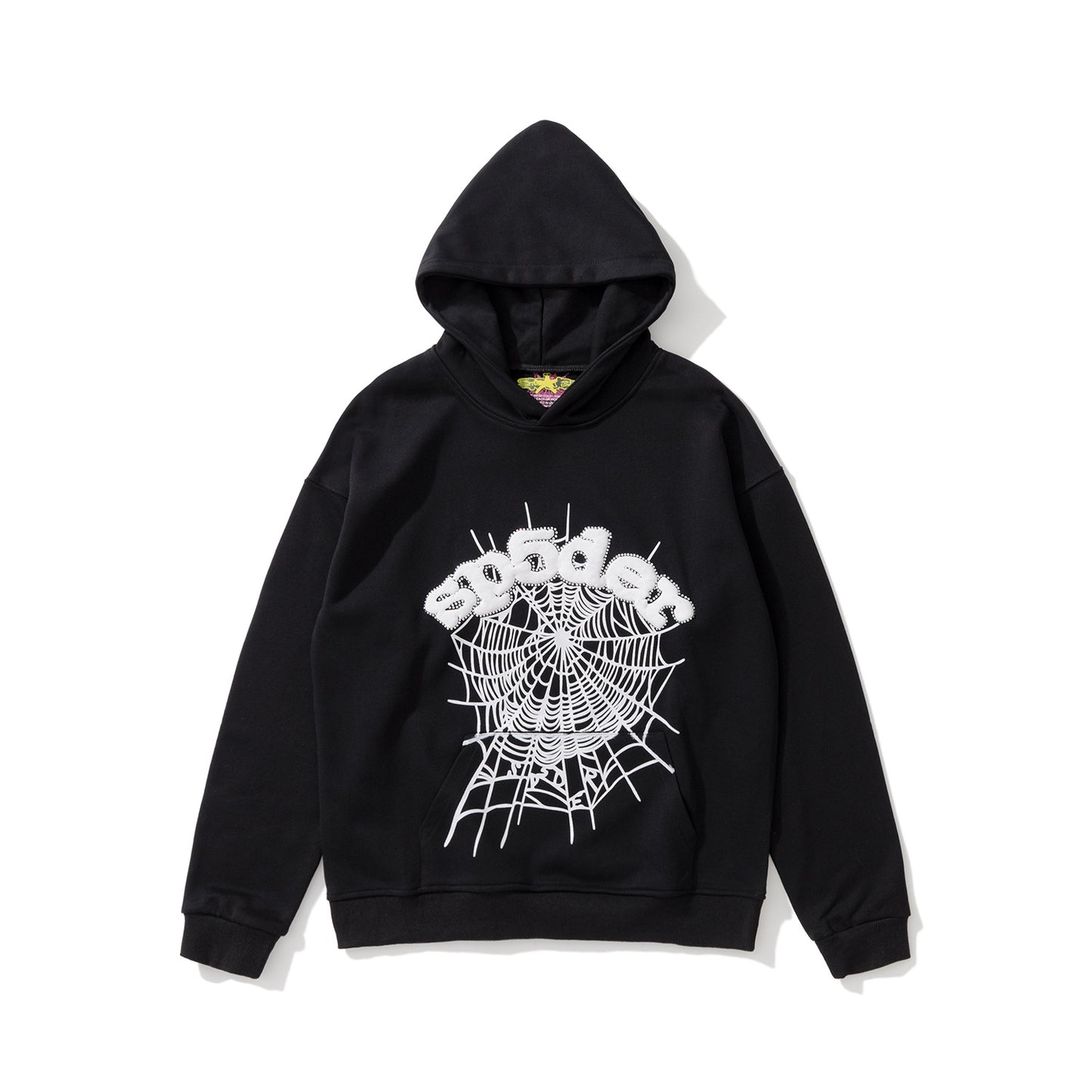 Loose fleece-lined hooded sweatshirt