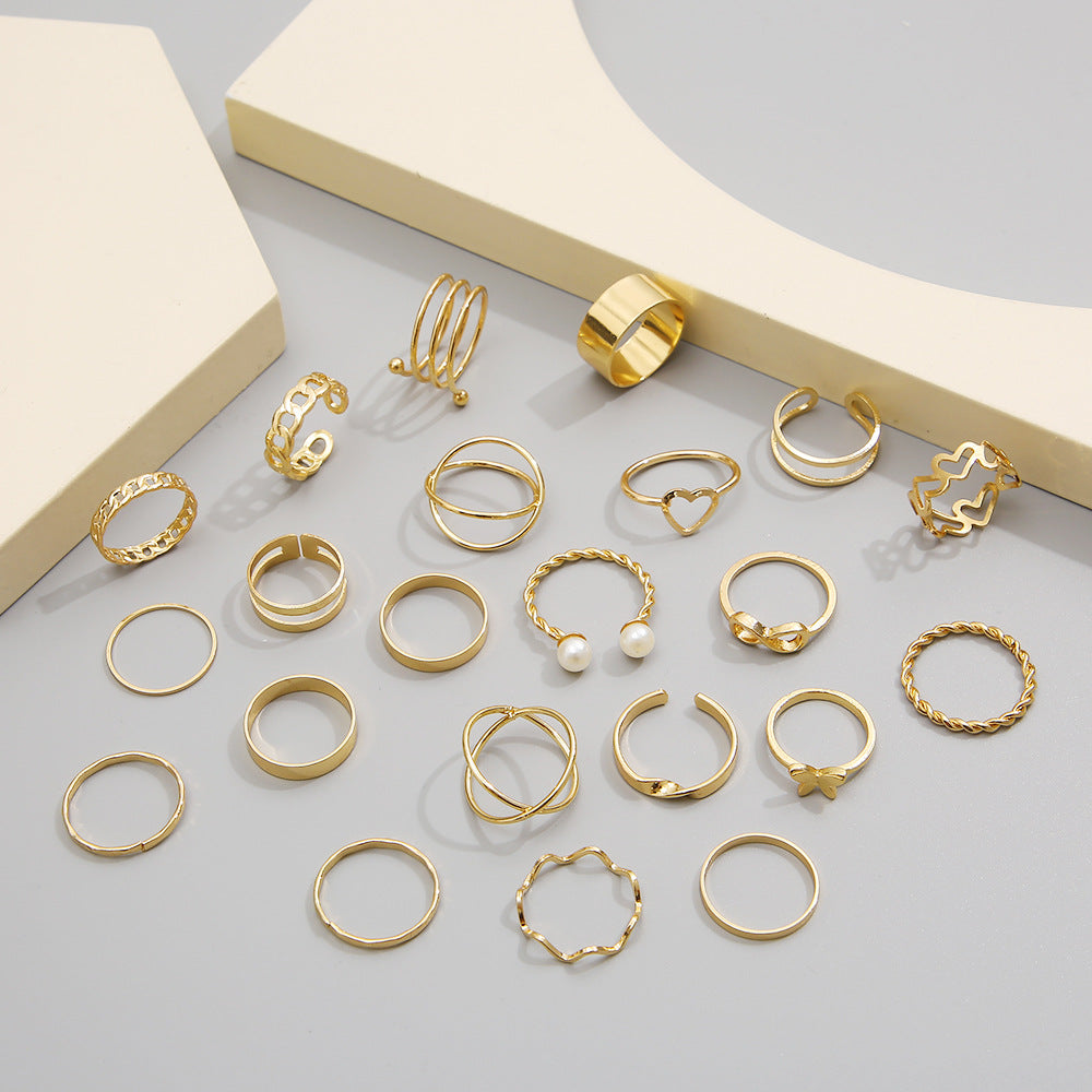 Open-ended ring set