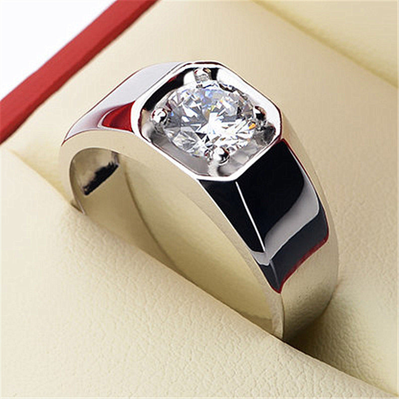 Morganite simple six-prong wedding ring