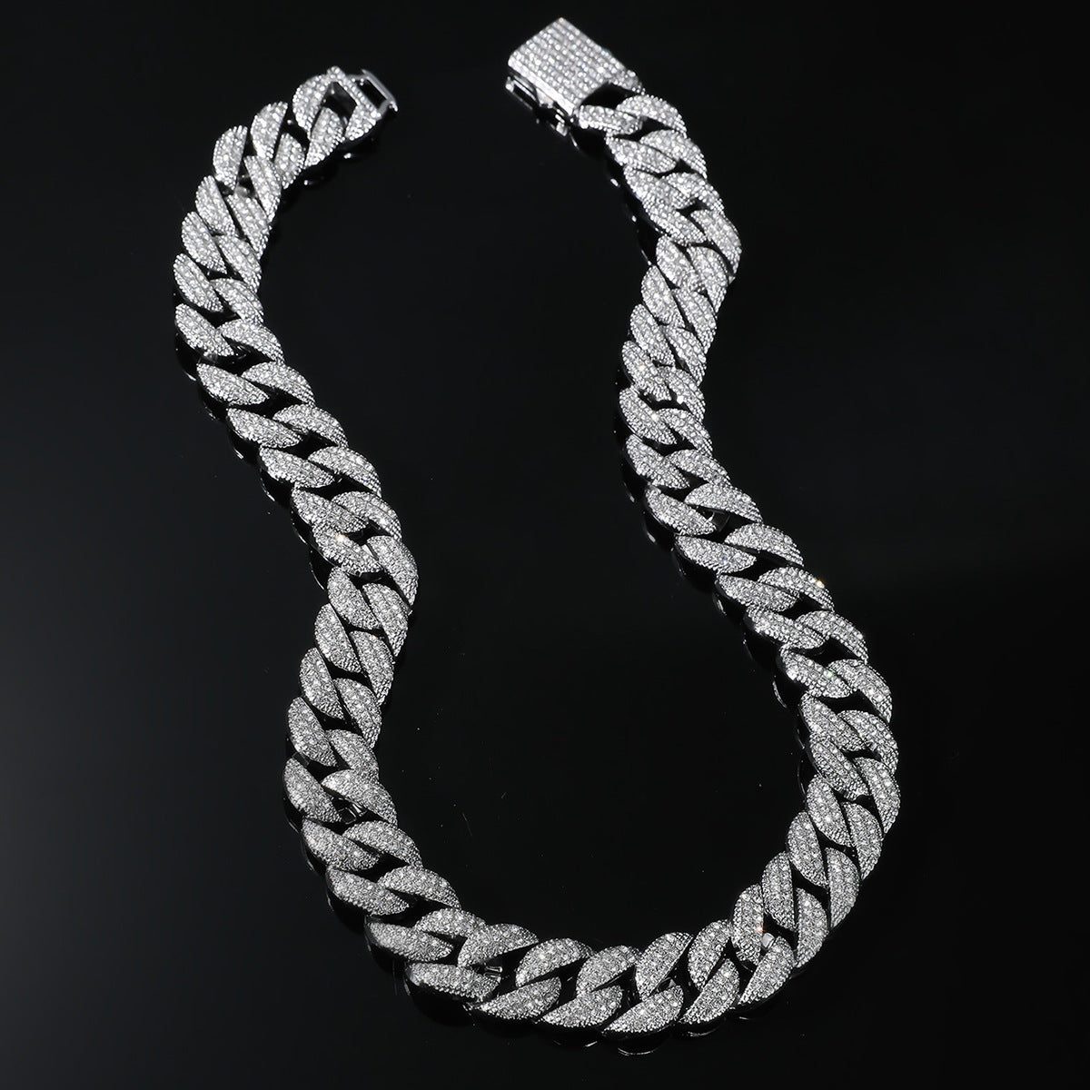 Hip-hop Full Diamond Cuban Chain Necklace