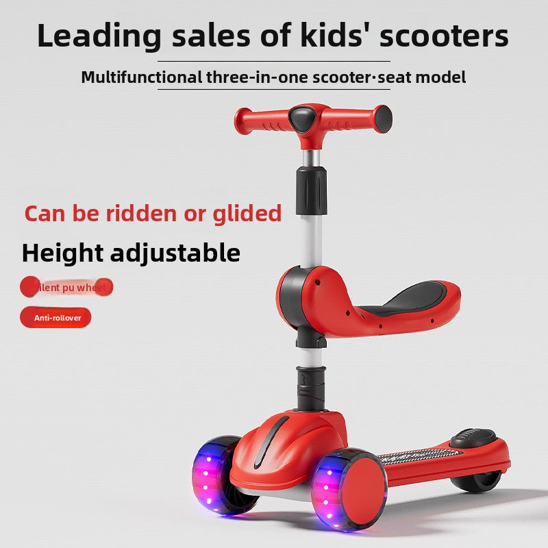 Children's three-in-one scooter
