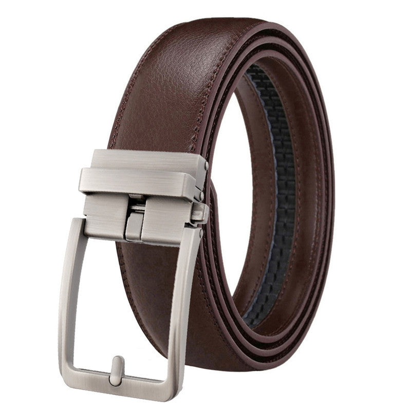 Genuine Leather Automatic Buckle Belt