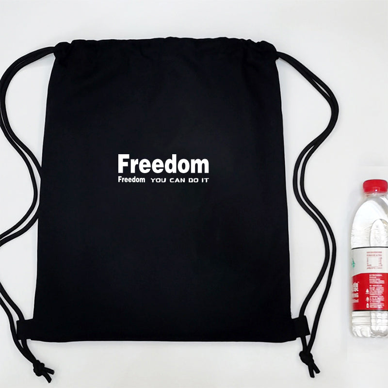 Sport canvas drawstring backpack