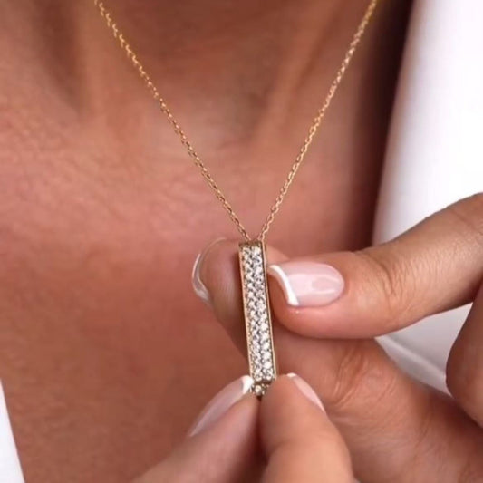 Double-Layer Diamond Necklace