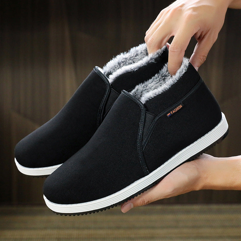 Men's Winter High-Top Fleece Lined Shoes