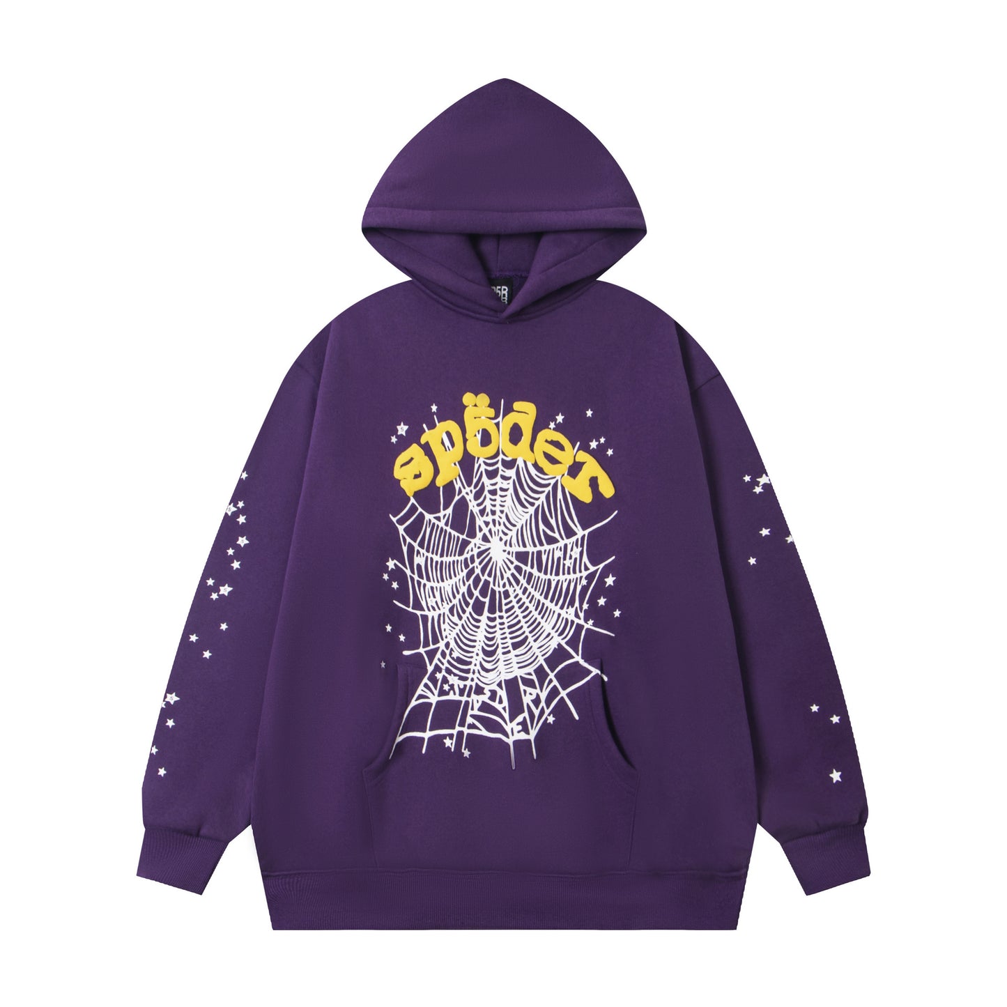 Loose fleece-lined hooded sweatshirt