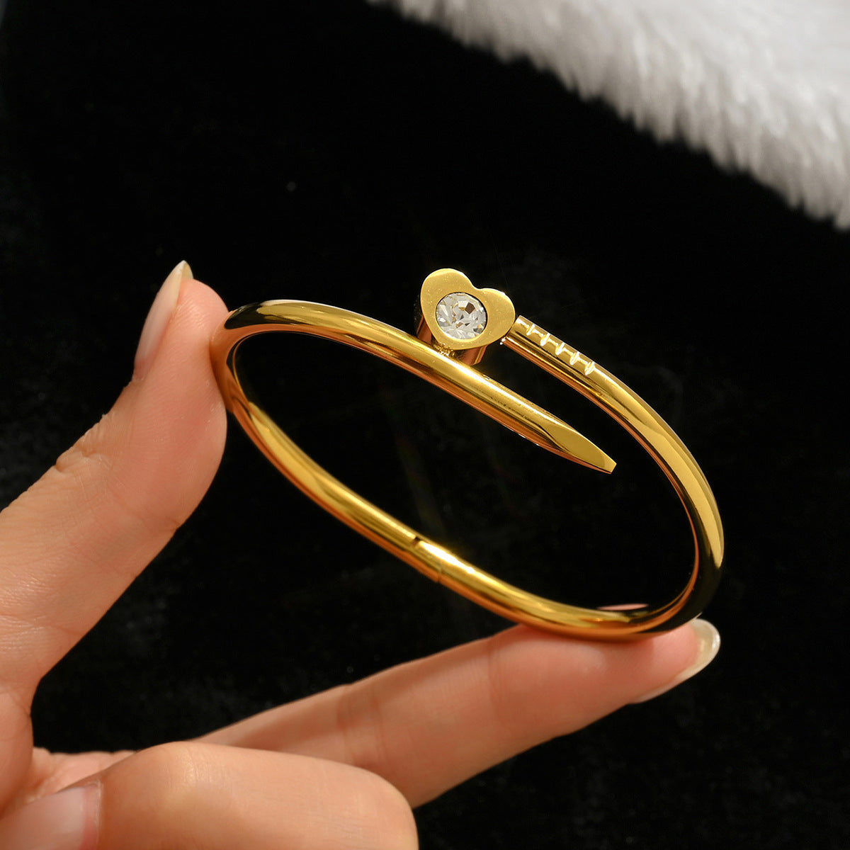 Fashion Stainless Steel Gold and Silver Bangles