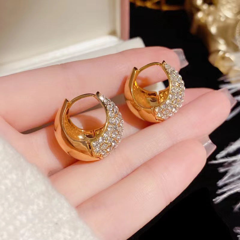 Luxury Diamond Basket Earrings for Women