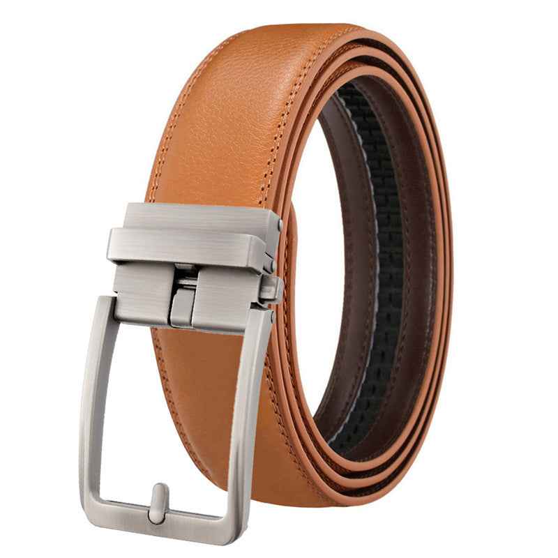 Genuine Leather Automatic Buckle Belt