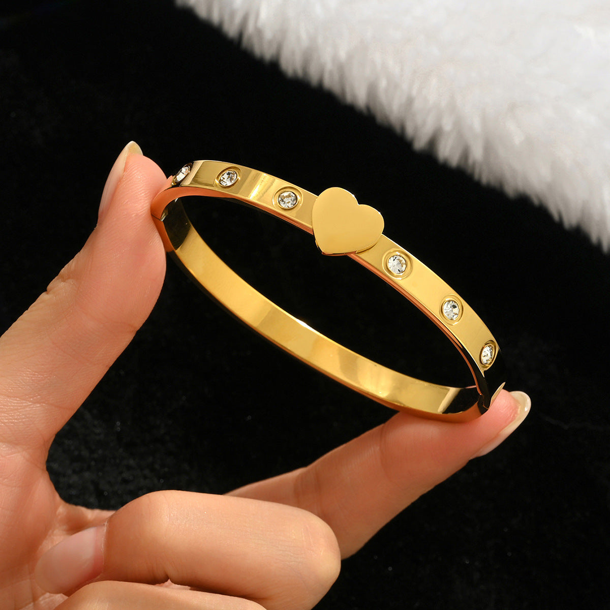 Fashion Stainless Steel Gold and Silver Bangles