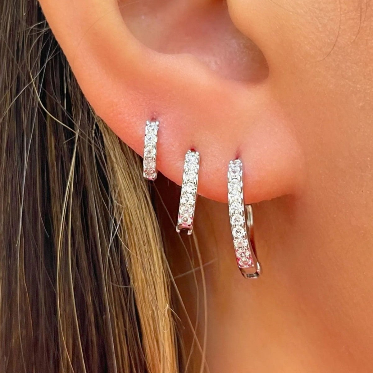 diamond earrings set
