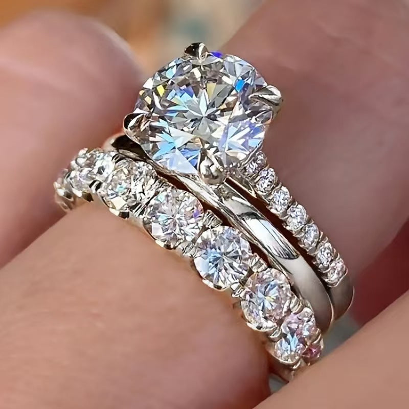 Three sets of elegant ladies' rings