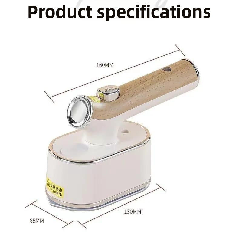 Handheld portable flat ironing machine