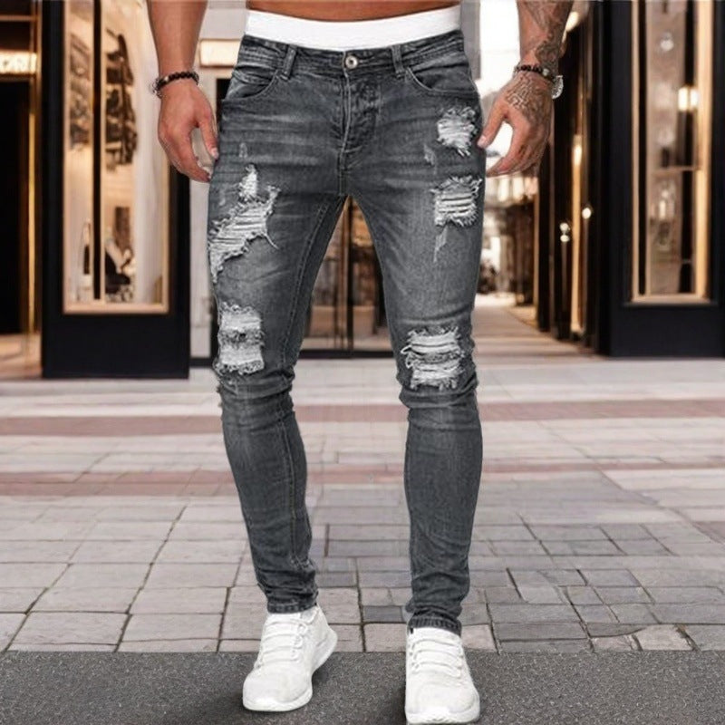 New Trendy Ripped Skinny Fit Jeans