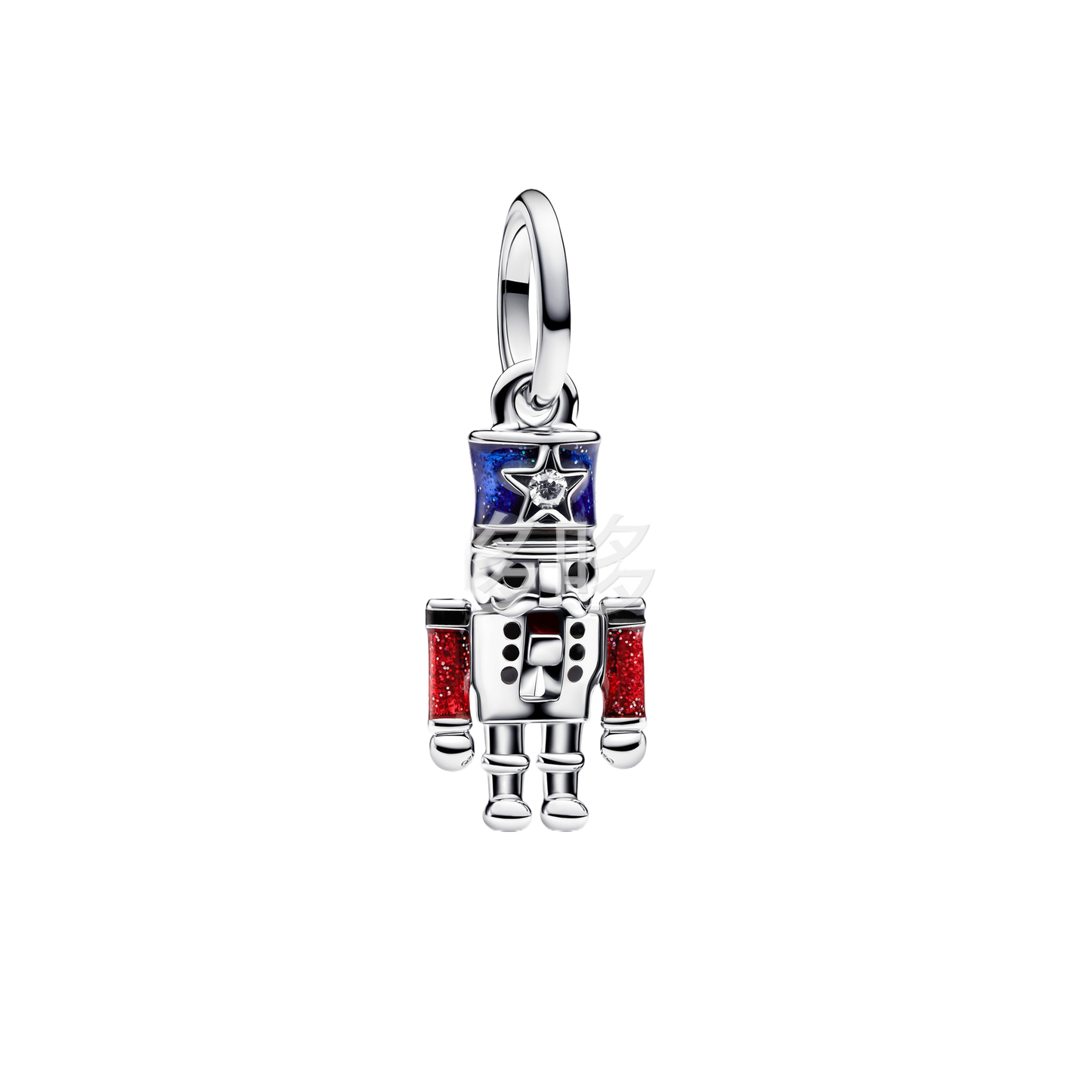 Fashion Heart Shape Silver Plated Pendant with Diamond